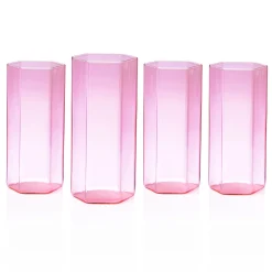 Helix Pink Highball, Set of 4