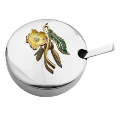 Hellebore Jam Jar with Spoon