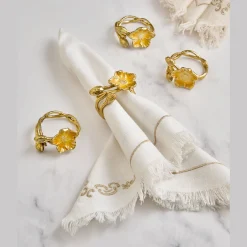 Hellebore Napkin Ring Set