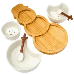 Holiday Snowman Appetizer Server