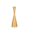 Hourglass Gold Tapered Candlestick