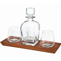 Hudson 4 Piece Whiskey Decanter Set
