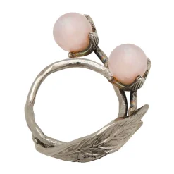 Hyaline Pink Napkin Ring Set