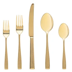 Ingot Gold 18/10 Stainless Steel 20 Piece Flatware Set, Service For 4