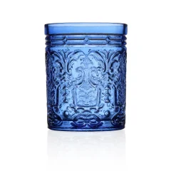 Jax Blue Double Old Fashion, Set of 4