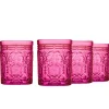 Jax Hot Pink Double Old Fashion, Set of 4