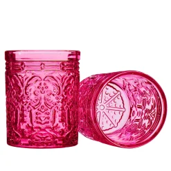 Jax Hot Pink Double Old Fashion, Set of 4