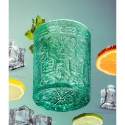 Jax Seafoam Double Old Fashion, Set of 4