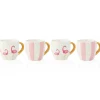 Jill Zarin Flamingo Espresso Mug, Set of 4