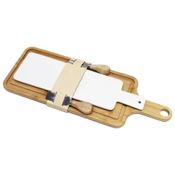 Jumelle Double Cheese Board Set with Cheese Knife