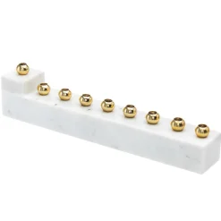 L Marble Menorah