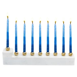 L Marble Menorah