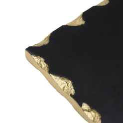 Lavi Black Marble Gold Organic Edge Small Rectangle Board