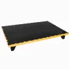 Lavi Black Marble Gold Organic Edge Raised Challah Board