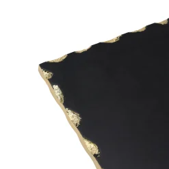 Lavi Black Marble Gold Organic Edge Serving Board