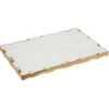Lavi Marble Gold Organic Edge Small Rectangle Board