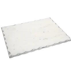 Lavi Marble Silver Organic Edge Serving Board