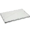 Lavi Marble Silver Organic Edge Small Rectangle Board