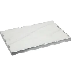 Lavi Marble Silver Organic Edge Small Rectangle Board