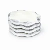Lavi Marble Silver Organic Edge Coaster Set