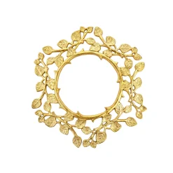 Leaf Gold Charger Plate, Set of 2