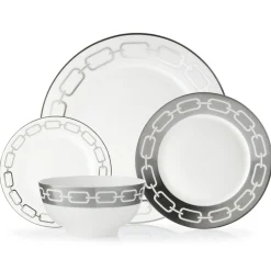 Lien New Bone China 16 Piece Dinnerware Set, Service for 4