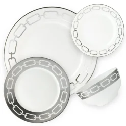 Lien New Bone China 16 Piece Dinnerware Set, Service for 4