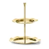 Lilliput Mirrored Gold 2 Tiered Serving Stand