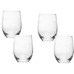 Lincoln Stemless Wine Glass, Set of 4