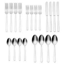 Lola Mirrored 18/0 Stainless Steel 20 Piece Flatware Set, Service For 4