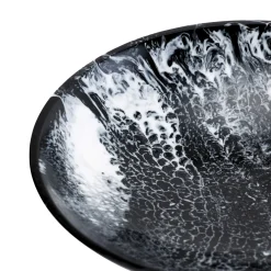 Lucente Black & White Resin Fruit Bowl