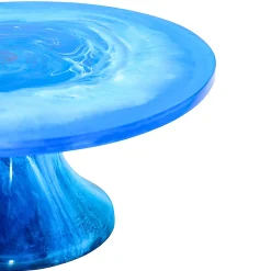 Lucente Blue Resin Cake Stand