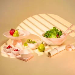 Lucente Pink Resin Snack Bowl