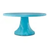 Lucente Resin Matte Blue Cake Stand
