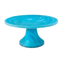 Lucente Resin Matte Blue Cake Stand