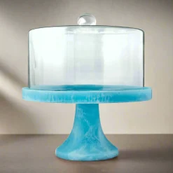 Lucente Resin Matte Blue Cake Dome