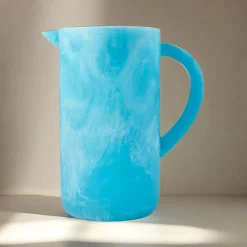 Lucente Resin Matte Blue Beverage Pitcher