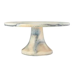 Lucente Resin Matte Limestone Cake Stand
