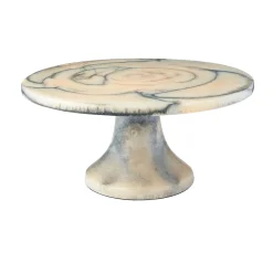 Lucente Resin Matte Limestone Cake Stand