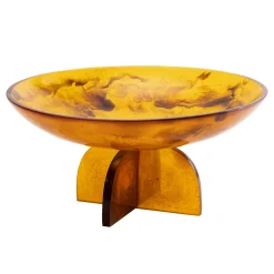 Lucente Tortoise Shell Resin Fruit Bowl