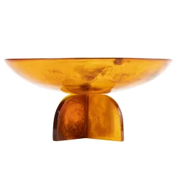 Lucente Tortoise Shell Resin Fruit Bowl