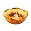 Lucente Tortoise Shell Resin Scalloped Salad Bowl