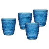 Lumina Blue Double Old Fashion, Set of 4