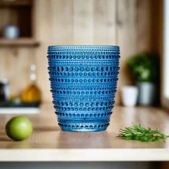 Lumina Blue Double Old Fashion, Set of 4