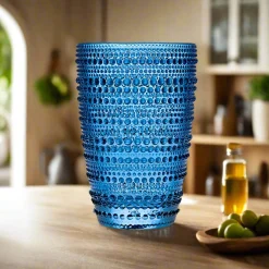 Lumina Blue Highball, Set of 4