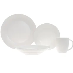 Lune Bone China 16 Piece Dinnerware Set, Service for 4
