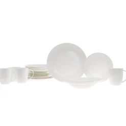 Lune Bone China 16 Piece Dinnerware Set, Service for 4