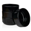 Marbella Black Stacking Melamine Cereal Bowl, Set of 4