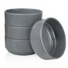Marbella Grey Stacking Melamine Cereal Bowl, Set of 4