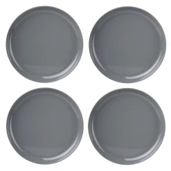 Marbella Grey Stacking Melamine Dinner Plate, Set of 4